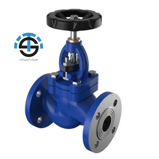 شیرفلکه چدنی کشویی زبانه لاستیکی 4اینچ